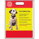 "Fire Safety Tips" 11"x15" Take Home Bags (Stock)